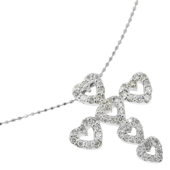 Ponte Vecchio Necklace K18 white gold/diamond 6.2g Women - Picture 1 of 6